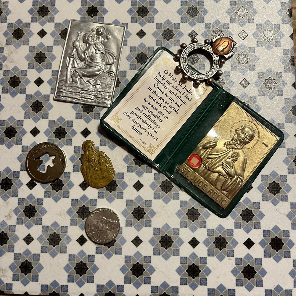 Religious Medallion and Token Set